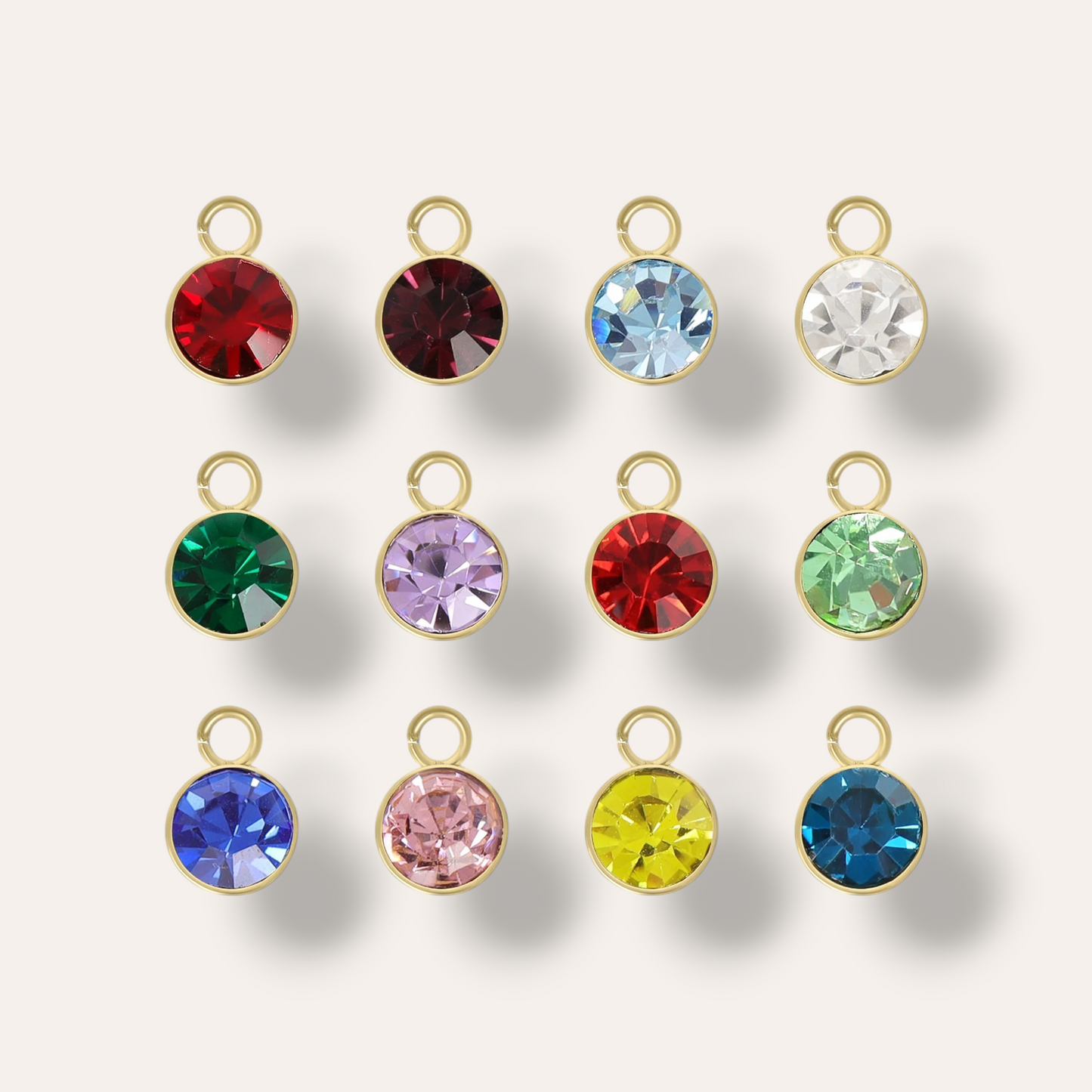 The Birthstone Drop Huggies - Gold